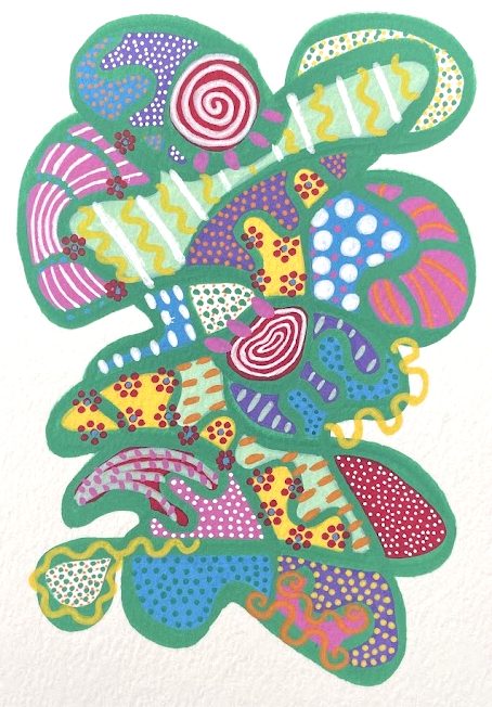 Butterfly · Transformation, original abstract painting on paper